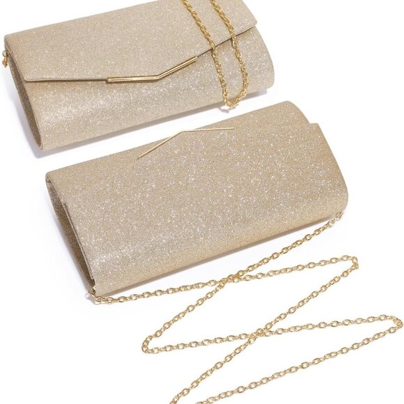 Sequins Clutch Evening Bag Women Small Pouch Crossbody for Wedding Party - Picture 3 of 9
